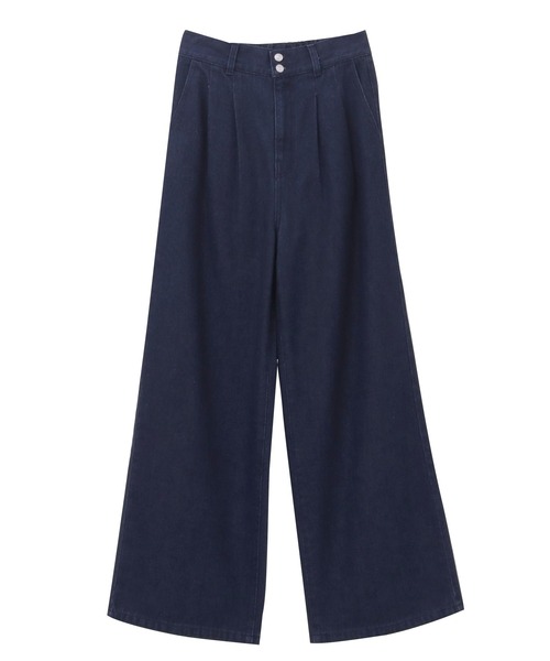 itto...（イット）の「デニムタックパンツ（デニムパンツ・レディース・ブルー/ワンウォッシュ・M/L）」の20枚目の写真