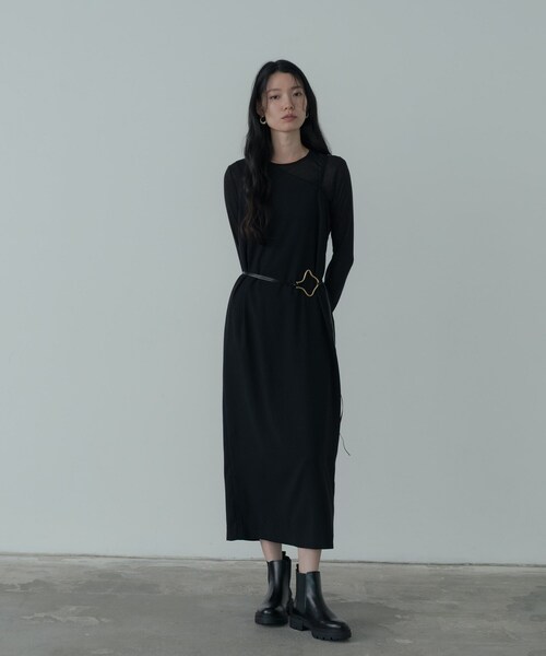 GALLEST（ギャレスト）の「ワンショルダーワンピース（ワンピース・レディース・ブラウン系その他/ブラック・38/34）」の3枚目の写真