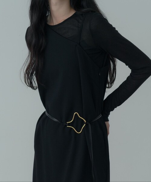 GALLEST（ギャレスト）の「ワンショルダーワンピース（ワンピース・レディース・ブラウン系その他/ブラック・38/34）」の4枚目の写真