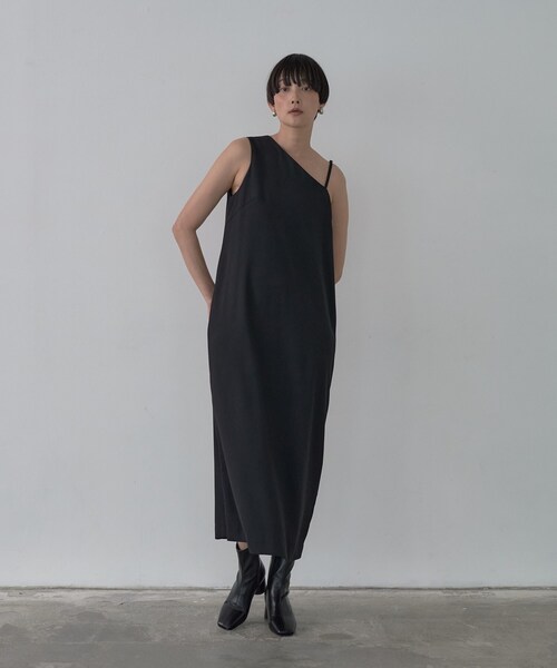 GALLEST（ギャレスト）の「ワンショルダーワンピース（ワンピース・レディース・ブラウン系その他/ブラック・38/34）」の6枚目の写真