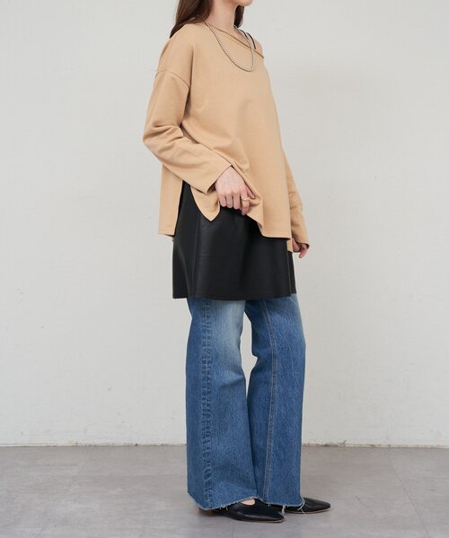 SHENERY(シーナリー)の「サイドスリットオフショルスウェット(Tシャツ/カットソー・レディース・グレー系その他/ベージュ/ホワイト・FREE)」の7枚目の写真