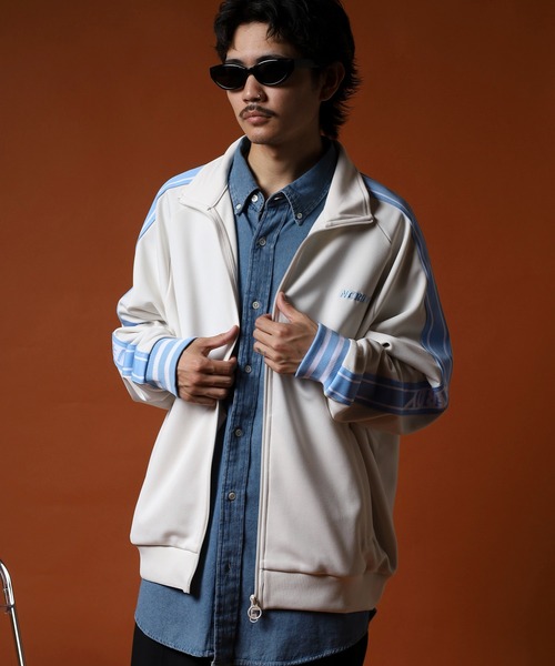 NERDY（ノルディ）の「パレットトラックトップ（ジャージ・メンズ・クリーム/ライトパープル・L/S/M）」の16枚目の写真