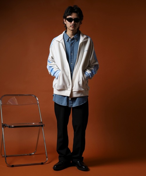 NERDY（ノルディ）の「パレットトラックトップ（ジャージ・メンズ・クリーム/ライトパープル・L/S/M）」の19枚目の写真