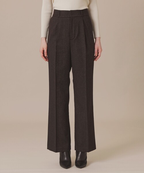 MACKINTOSH LONDON（マッキントッシュ ロンドン）の「ウールヘアラインストライプパンツ（その他パンツ・レディース・ダークブラウン・38）」の7枚目の写真