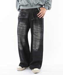 SHORT ROUND | SHORT ROUND/【25年秋冬新作】スーパーバギーダーティデニムパンツ(デニムパンツ)