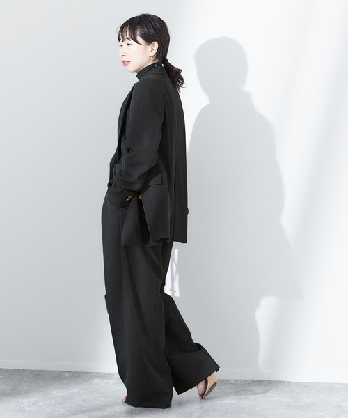 journal standard L'essage(ジャーナルスタンダードレサージュ)の「《追加5》ヴィスポリギャバブレザージャケット(その他アウター・レディース・グレー/ネイビー・FREE)」の22枚目の写真