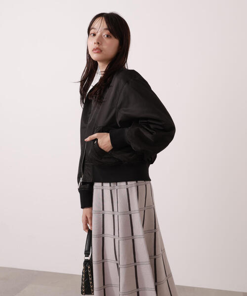 PROPORTION BODY DRESSING（プロポーションボディドレッシング）の「中綿ブルゾン / 1215255005（ブルゾン・レディース・カーキ/ブラック・SMALL/MEDIUM）」の6枚目の写真