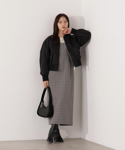 PROPORTION BODY DRESSING（プロポーションボディドレッシング）の「中綿ブルゾン / 1215255005（ブルゾン・レディース・カーキ/ブラック・SMALL/MEDIUM）」の12枚目の写真