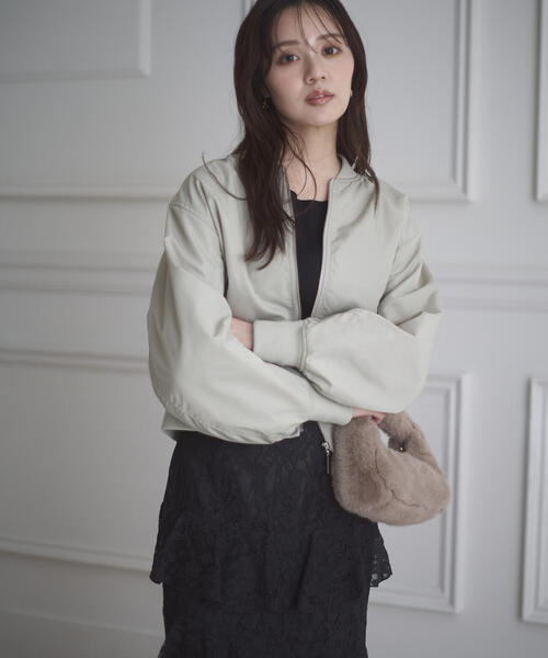 PROPORTION BODY DRESSING（プロポーションボディドレッシング）の「中綿ブルゾン / 1215255005（ブルゾン・レディース・カーキ/ブラック・SMALL/MEDIUM）」の14枚目の写真