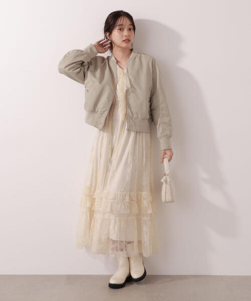 PROPORTION BODY DRESSING（プロポーションボディドレッシング）の「中綿ブルゾン / 1215255005（ブルゾン・レディース・カーキ/ブラック・SMALL/MEDIUM）」の22枚目の写真