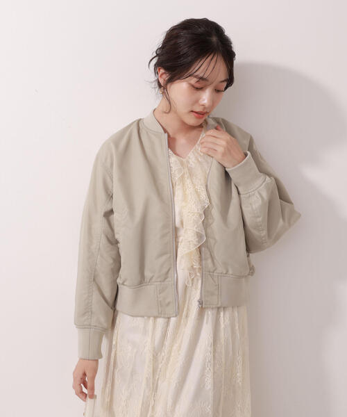 PROPORTION BODY DRESSING（プロポーションボディドレッシング）の「中綿ブルゾン / 1215255005（ブルゾン・レディース・カーキ/ブラック・SMALL/MEDIUM）」の2枚目の写真