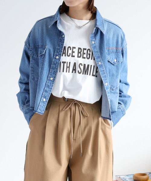 cepo（セポ）の「ロゴプリントロングスリーブTee（Tシャツ/カットソー・レディース・ホワイト系1/ホワイト系2/ブラック系/ブラウン系・M）」の2枚目の写真