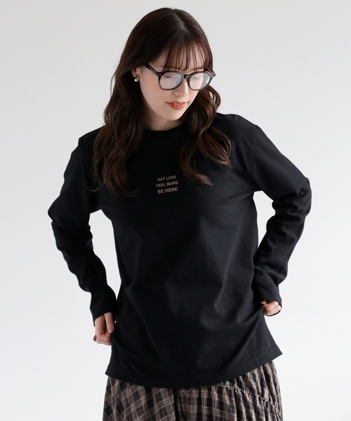 cepo（セポ）の「ロゴプリントロングスリーブTee（Tシャツ/カットソー・レディース・ホワイト系1/ホワイト系2/ブラック系/ブラウン系・M）」の3枚目の写真