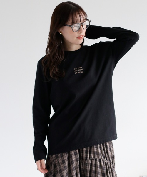 cepo（セポ）の「ロゴプリントロングスリーブTee（Tシャツ/カットソー・レディース・ホワイト系1/ホワイト系2/ブラック系/ブラウン系・M）」の15枚目の写真