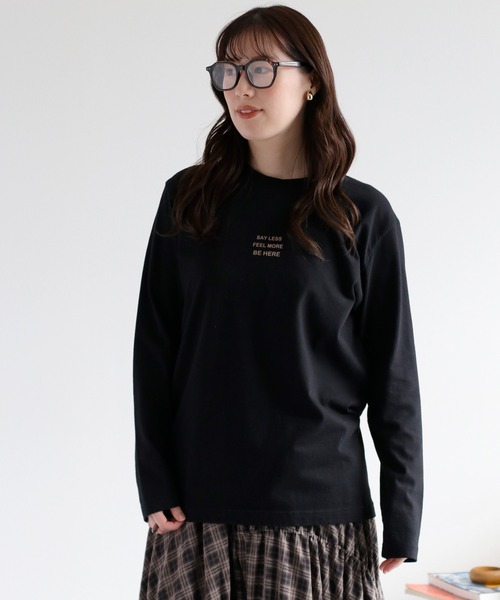 cepo（セポ）の「ロゴプリントロングスリーブTee（Tシャツ/カットソー・レディース・ホワイト系1/ホワイト系2/ブラック系/ブラウン系・M）」の14枚目の写真