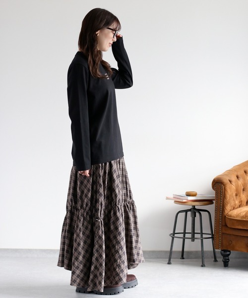 cepo（セポ）の「ロゴプリントロングスリーブTee（Tシャツ/カットソー・レディース・ホワイト系1/ホワイト系2/ブラック系/ブラウン系・M）」の17枚目の写真