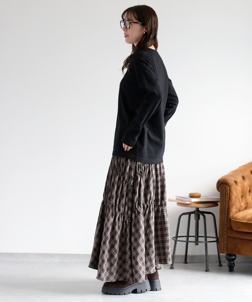 cepo（セポ）の「ロゴプリントロングスリーブTee（Tシャツ/カットソー・レディース・ホワイト系1/ホワイト系2/ブラック系/ブラウン系・M）」の19枚目の写真