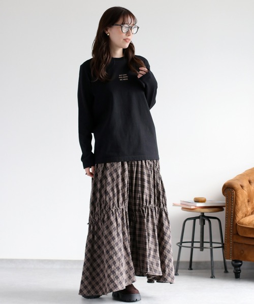 cepo（セポ）の「ロゴプリントロングスリーブTee（Tシャツ/カットソー・レディース・ホワイト系1/ホワイト系2/ブラック系/ブラウン系・M）」の20枚目の写真