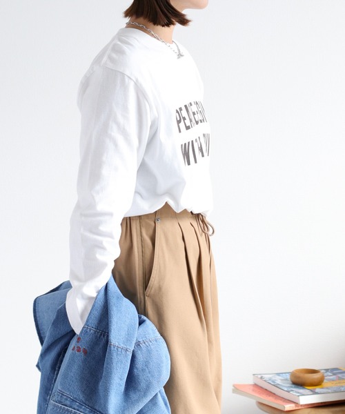 cepo（セポ）の「ロゴプリントロングスリーブTee（Tシャツ/カットソー・レディース・ホワイト系1/ホワイト系2/ブラック系/ブラウン系・M）」の22枚目の写真