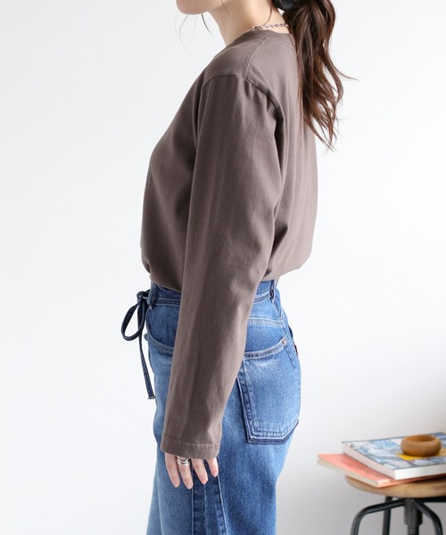 cepo（セポ）の「ロゴプリントロングスリーブTee（Tシャツ/カットソー・レディース・ホワイト系1/ホワイト系2/ブラック系/ブラウン系・M）」の7枚目の写真