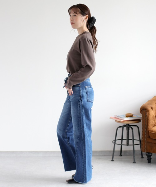 cepo（セポ）の「ロゴプリントロングスリーブTee（Tシャツ/カットソー・レディース・ホワイト系1/ホワイト系2/ブラック系/ブラウン系・M）」の11枚目の写真