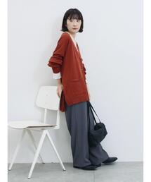 Samansa Mos2 blue | マルチスタイルVネックカーディガン(カーディガン/ボレロ)