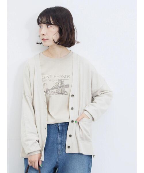 Samansa Mos2 blue（サマンサモスモスブルー）の「マルチスタイルVネックカーディガン（カーディガン/ボレロ・レディース・ライトベージュ/ブラック/グリーン/モカ/オレンジ・M/L）」の15枚目の写真