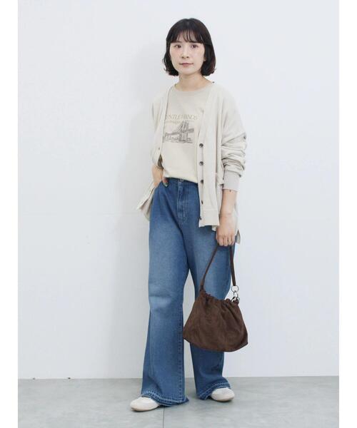 Samansa Mos2 blue（サマンサモスモスブルー）の「マルチスタイルVネックカーディガン（カーディガン/ボレロ・レディース・ライトベージュ/ブラック/グリーン/モカ/オレンジ・M/L）」の16枚目の写真