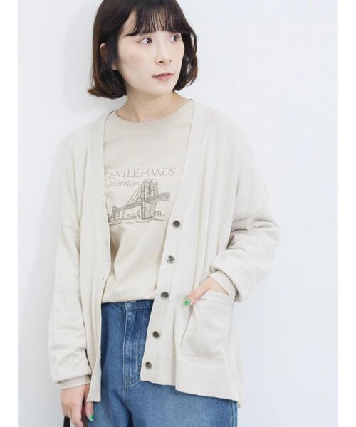 Samansa Mos2 blue（サマンサモスモスブルー）の「マルチスタイルVネックカーディガン（カーディガン/ボレロ・レディース・ライトベージュ/ブラック/グリーン/モカ/オレンジ・M/L）」の17枚目の写真