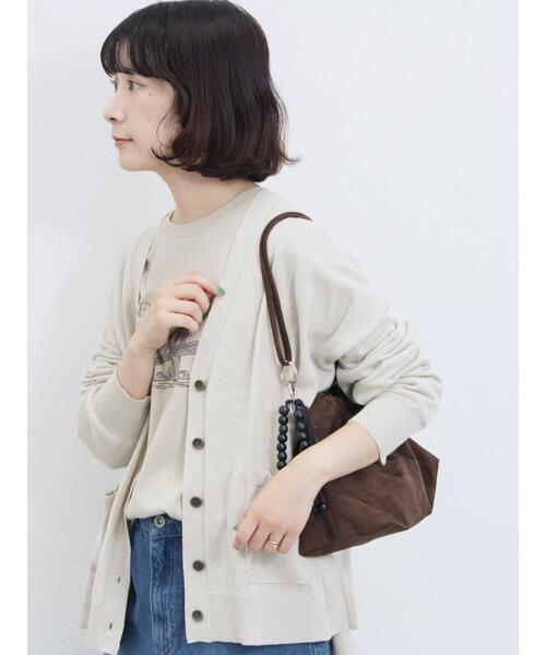 Samansa Mos2 blue（サマンサモスモスブルー）の「マルチスタイルVネックカーディガン（カーディガン/ボレロ・レディース・ライトベージュ/ブラック/グリーン/モカ/オレンジ・M/L）」の18枚目の写真
