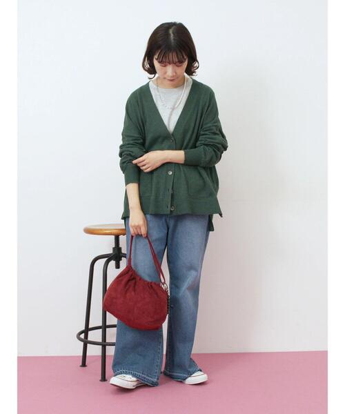 Samansa Mos2 blue（サマンサモスモスブルー）の「マルチスタイルVネックカーディガン（カーディガン/ボレロ・レディース・ライトベージュ/ブラック/グリーン/モカ/オレンジ・M/L）」の8枚目の写真