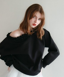 mic by Olu.（ミックバイオルドット）の「ラッフルネックスウェット（スウェット）」