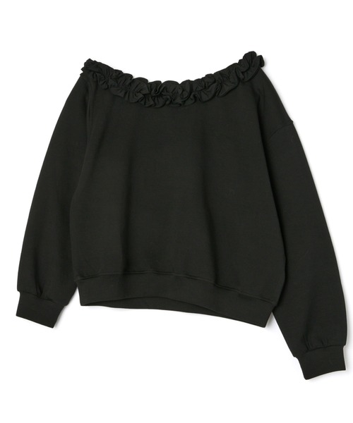 mic by Olu.（ミックバイオルドット）の「＜ ZOZOTOWN限定 ＞ラッフルネックスウェット（スウェット・レディース・グレー/ブラック・FREE）」の8枚目の写真