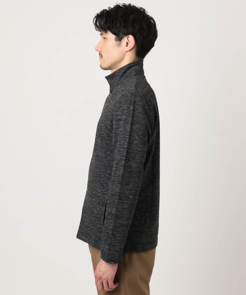 MK MICHEL KLEIN HOMME (エムケーミッシェルクランオム)の「【洗える / リバーシブルカラー配色】スタンドカラーカーディガン(カーディガン/ボレロ・メンズ・ライトブラウン/ブラック/ネイビー・48/51/46)」の13枚目の写真