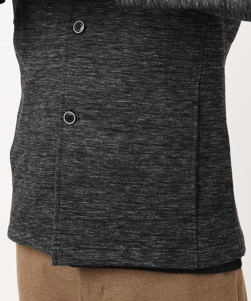 MK MICHEL KLEIN HOMME (エムケーミッシェルクランオム)の「【洗える / リバーシブルカラー配色】スタンドカラーカーディガン(カーディガン/ボレロ・メンズ・ライトブラウン/ブラック/ネイビー・48/51/46)」の19枚目の写真