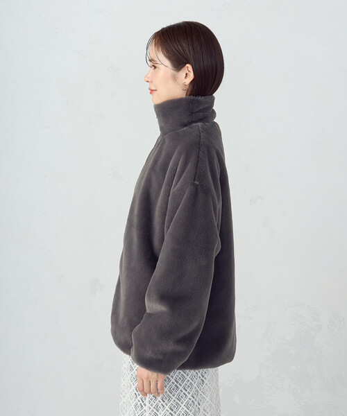 COMME CA ISM（コムサイズム）の「ファー　ブルゾン（ブルゾン・レディース・グレー/ブラウン・FREE）」の17枚目の写真