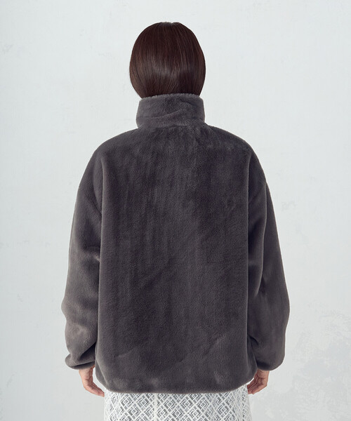 COMME CA ISM（コムサイズム）の「ファー　ブルゾン（ブルゾン・レディース・グレー/ブラウン・FREE）」の19枚目の写真