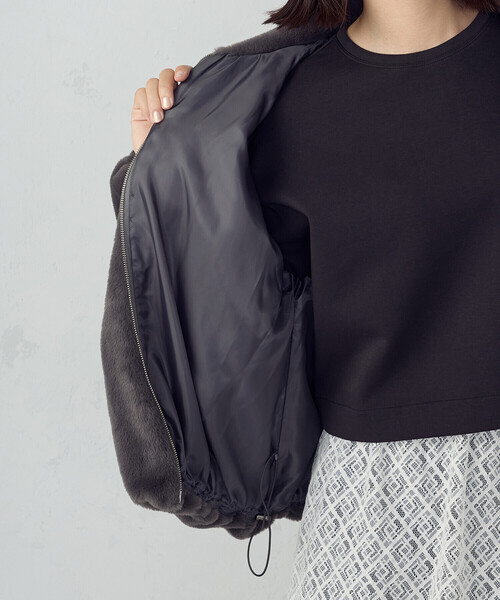 COMME CA ISM（コムサイズム）の「ファー　ブルゾン（ブルゾン・レディース・グレー/ブラウン・FREE）」の22枚目の写真