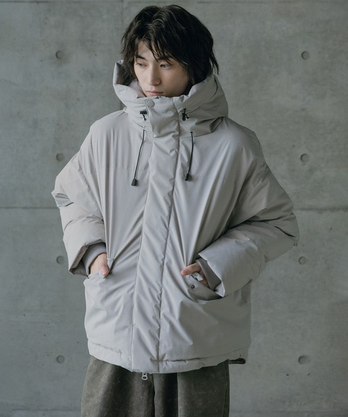 セール】タスランポリエステル中綿フードブルゾン（ダウンジャケット