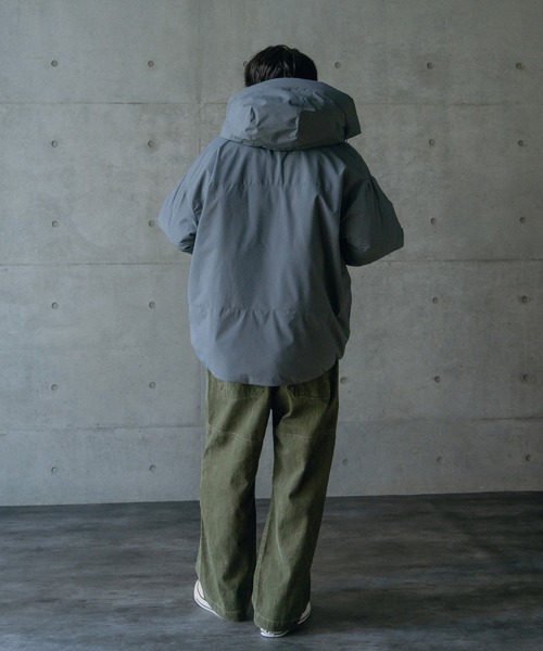 RATTLE TRAP(ラトルトラップ)の「タスランポリエステル中綿フードブルゾン(ダウンジャケット/コート・メンズ・グレー/チャコールグレー/ブラック・M/L)」の14枚目の写真