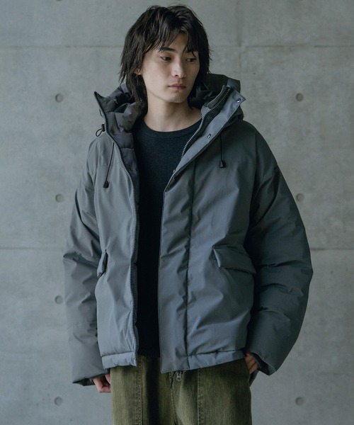 RATTLE TRAP(ラトルトラップ)の「タスランポリエステル中綿フードブルゾン(ダウンジャケット/コート・メンズ・グレー/チャコールグレー/ブラック・M/L)」の15枚目の写真