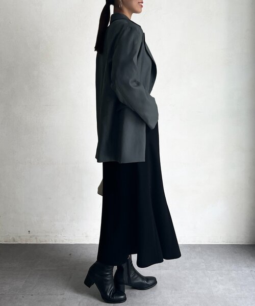 Chez toi(シェトワ)の「ライナー付きテーラードジャケット(テーラードジャケット・レディース・グレー/ブラウン・FREE)」の9枚目の写真