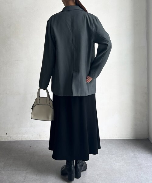 Chez toi(シェトワ)の「ライナー付きテーラードジャケット(テーラードジャケット・レディース・グレー/ブラウン・FREE)」の10枚目の写真