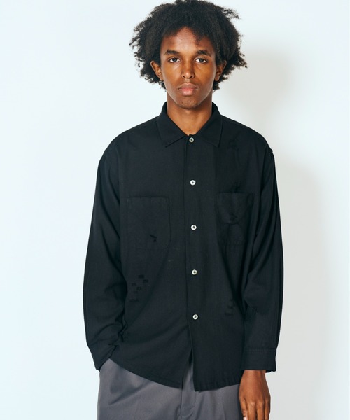 DAN RIVER ダンリバー / WORN OUT BOX SHIRT ダメージ加工