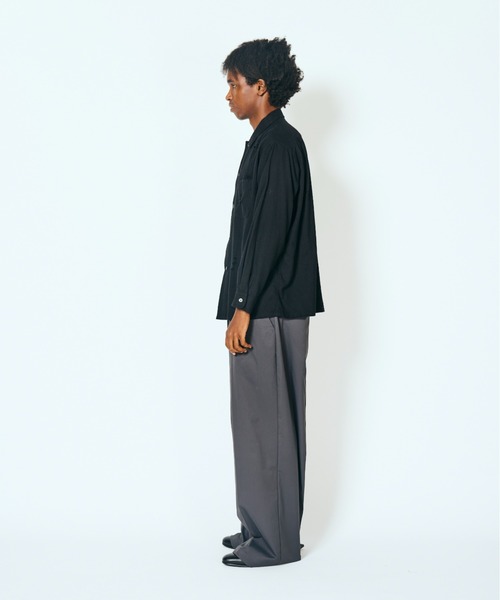 2AM(ツーエイエム)の「DAN RIVER ダンリバー / WORN OUT BOX SHIRT ダメージ加工(シャツ/ブラウス・メンズ・ブラック/グレー/ベージュ・MEDIUM/LARGE)」の11枚目の写真