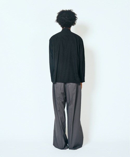 2AM(ツーエイエム)の「DAN RIVER ダンリバー / WORN OUT BOX SHIRT ダメージ加工(シャツ/ブラウス・メンズ・ブラック/グレー/ベージュ・MEDIUM/LARGE)」の12枚目の写真