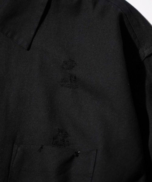 2AM(ツーエイエム)の「DAN RIVER ダンリバー / WORN OUT BOX SHIRT ダメージ加工(シャツ/ブラウス・メンズ・ブラック/グレー/ベージュ・MEDIUM/LARGE)」の18枚目の写真