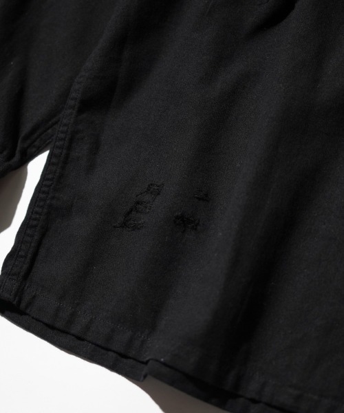 2AM(ツーエイエム)の「DAN RIVER ダンリバー / WORN OUT BOX SHIRT ダメージ加工(シャツ/ブラウス・メンズ・ブラック/グレー/ベージュ・MEDIUM/LARGE)」の19枚目の写真