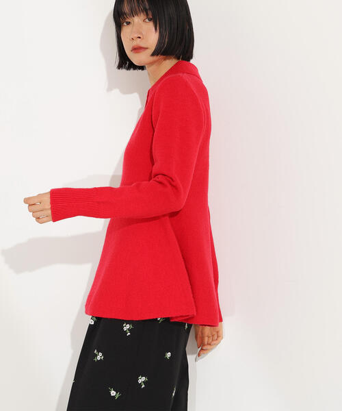 セール】襟付きペプラムニット（ニット/セーター）｜N.（N. Natural