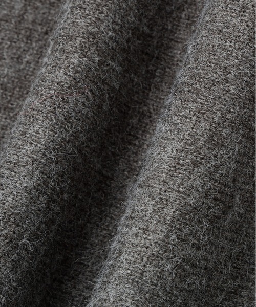 N.（N. Natural Beauty Basic）（エヌエヌナチュラルビューティーベーシック）の「襟付きペプラムニット（ニット/セーター・レディース・レッド/チャコールグレー/オフホワイト・MEDIUM）」の7枚目の写真